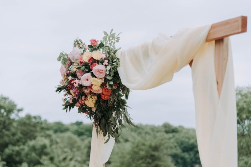 altar sash flowers wedding wedding photographers philadelphia affordable florist