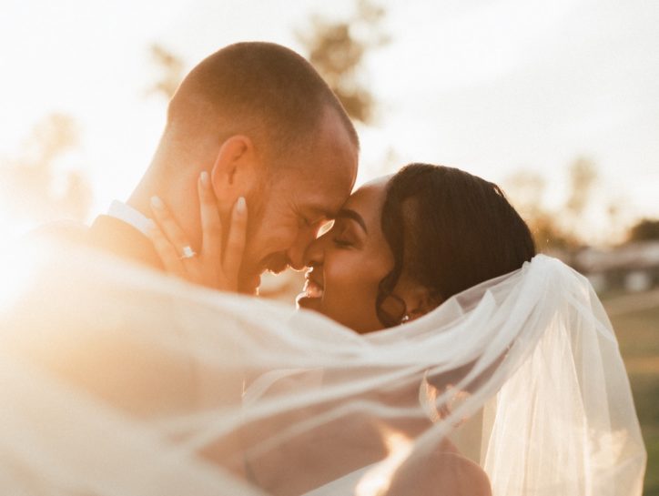 couple dancing outside veil engagement photography philadelphia