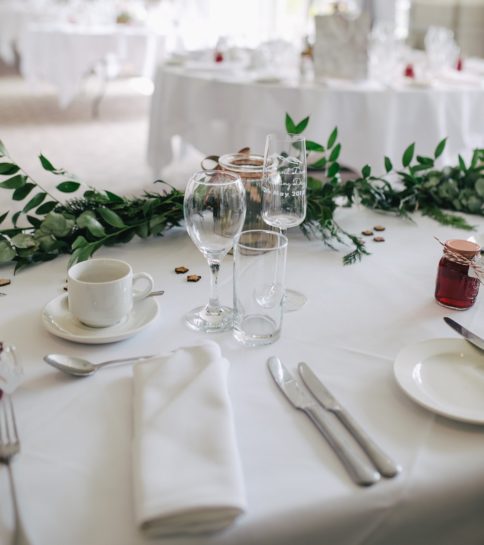 affordable wedding venues philadelphia white table setting