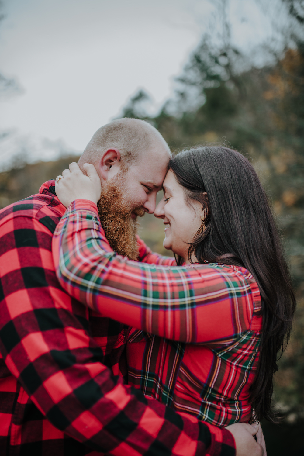 Garrett Museau Photography wedding photographers philadelphia engagement photography couple flannels outdoors